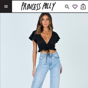 Black crop top